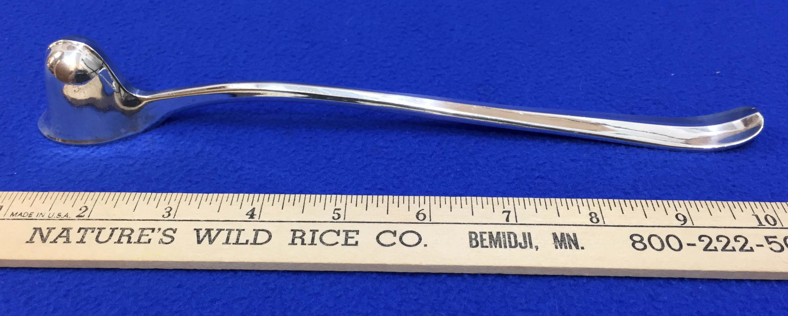 Candle Snuffer FB Rogers Silver Co Etched FBR EP ZINC on Handle Silverplate 10