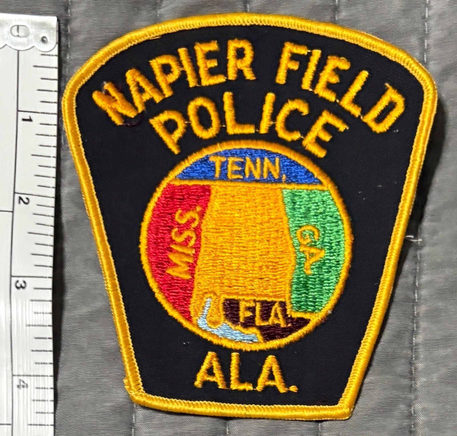 Vintage Obsolete Napier Field Alabama AL Police Patch