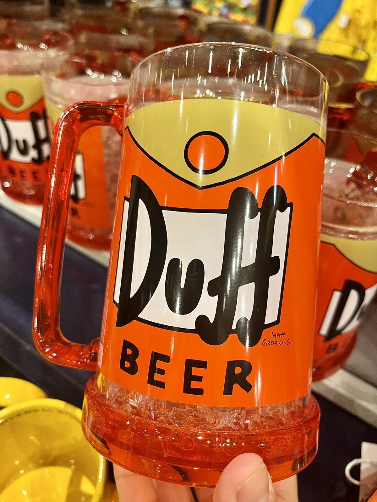 Universal Studios The Simpsons Duff Beer Stein Freezer