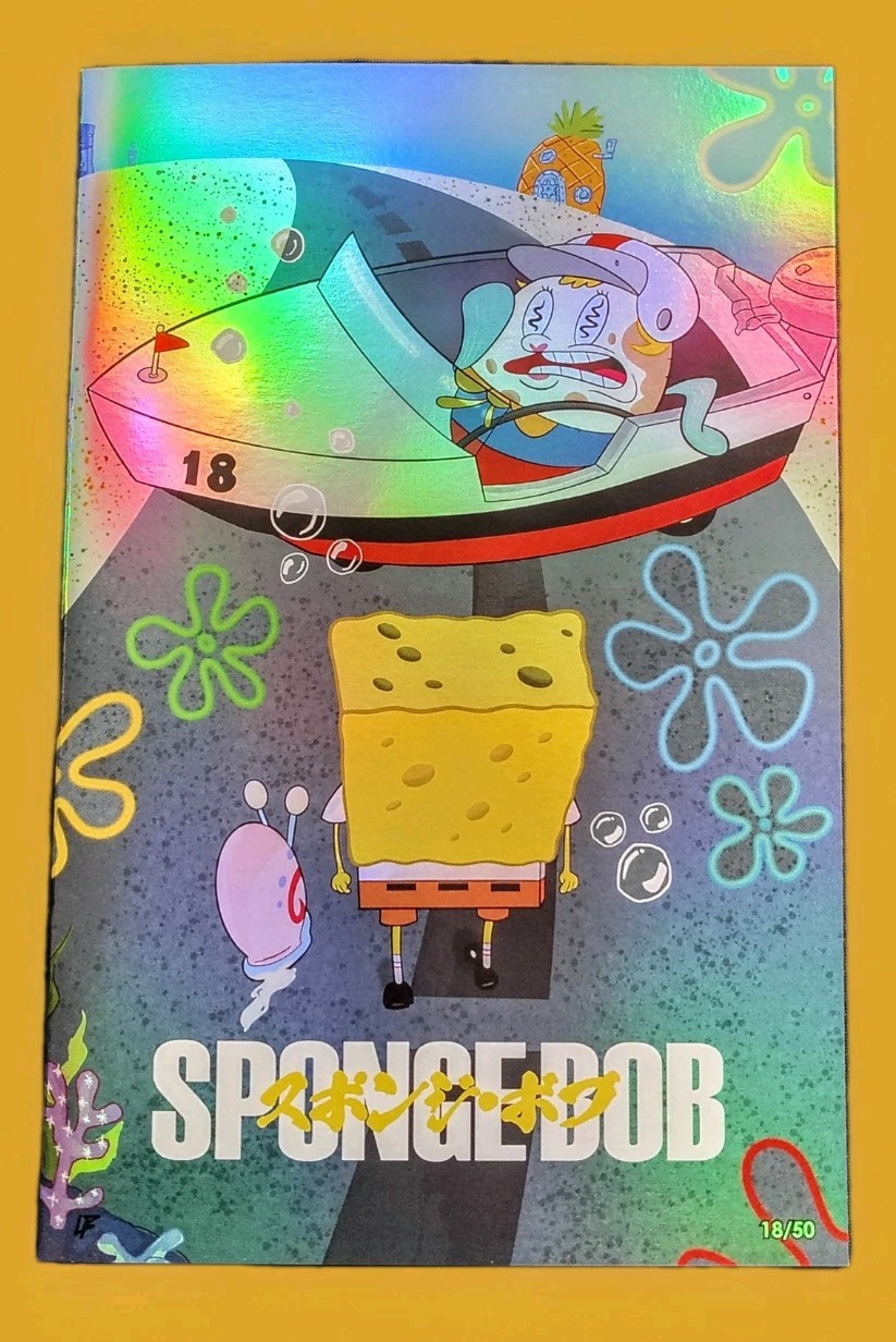 Orbit History of TV Spongebob Foil Akira Homage Megacon Error #18/50 