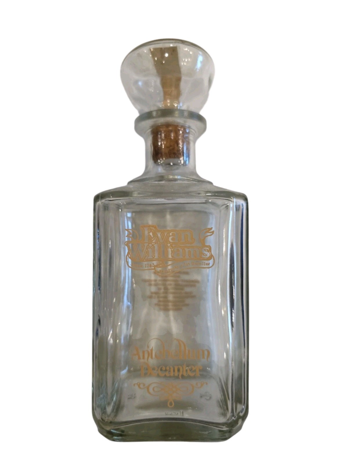 Vintage EVAN WILLIAMS Antebellum Empty Decanter Vintage EVAN WILLIAMS Antebellum Empty Decanter