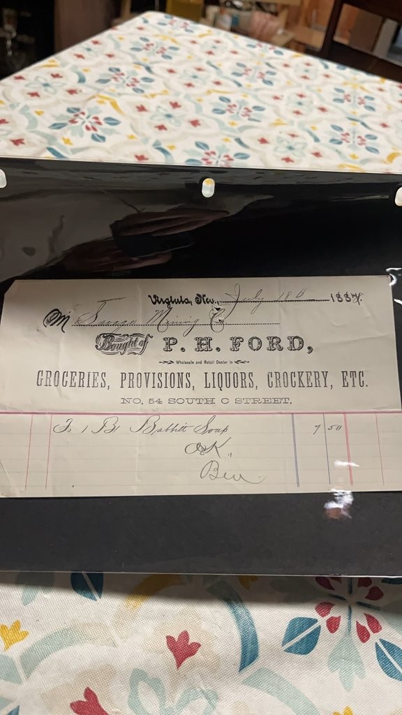 1887 P.H. Ford Grocery Receipt 1887 P.H. Ford Grocery Receipt