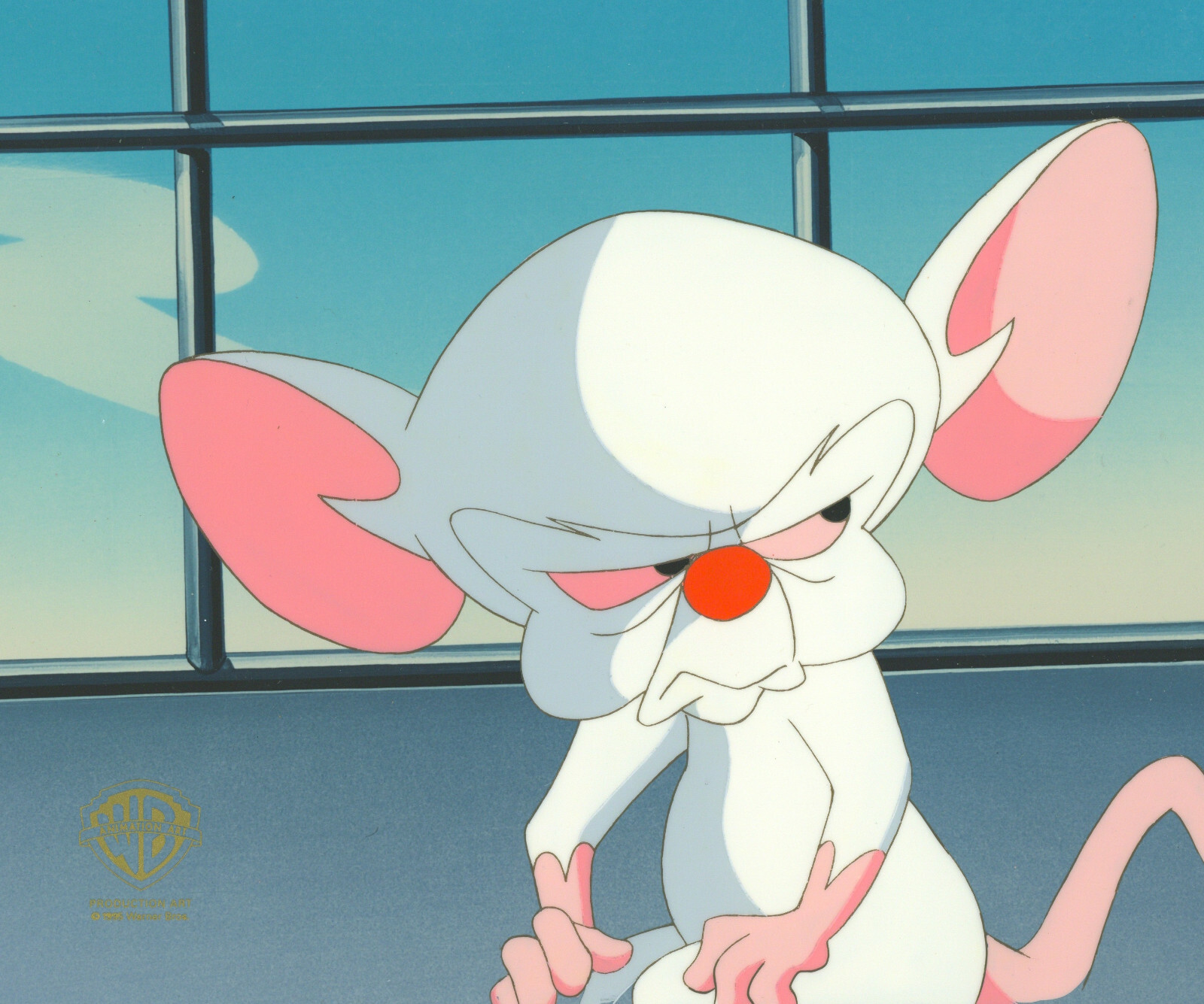 Animaniacs-Brain- Original Production Cel--In The Garden of Mindy