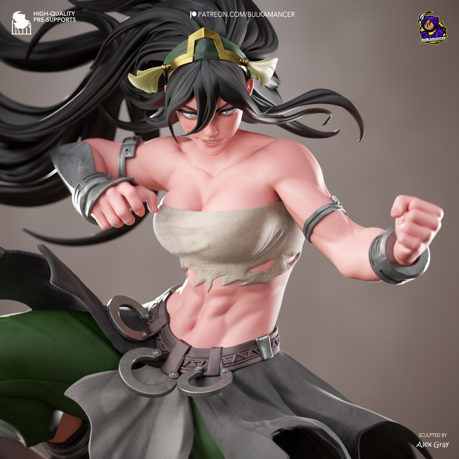1:8 Toph Avatar The Last Airbender Fan Art UNPAINTED Resin Garage Kit