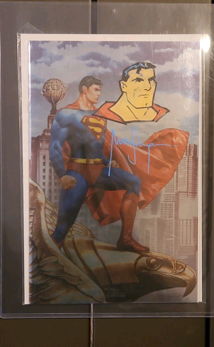 SUPERMAN '78 #1 NM Remarked And Signed MICO SUAYAN EXCLUSIVE JIM LEE VIRGIN FOIL
