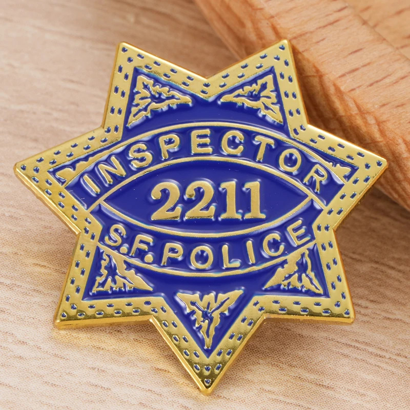 Dirty Harry Movie 2211 Inspector Sfpolice Toy Badge Fans