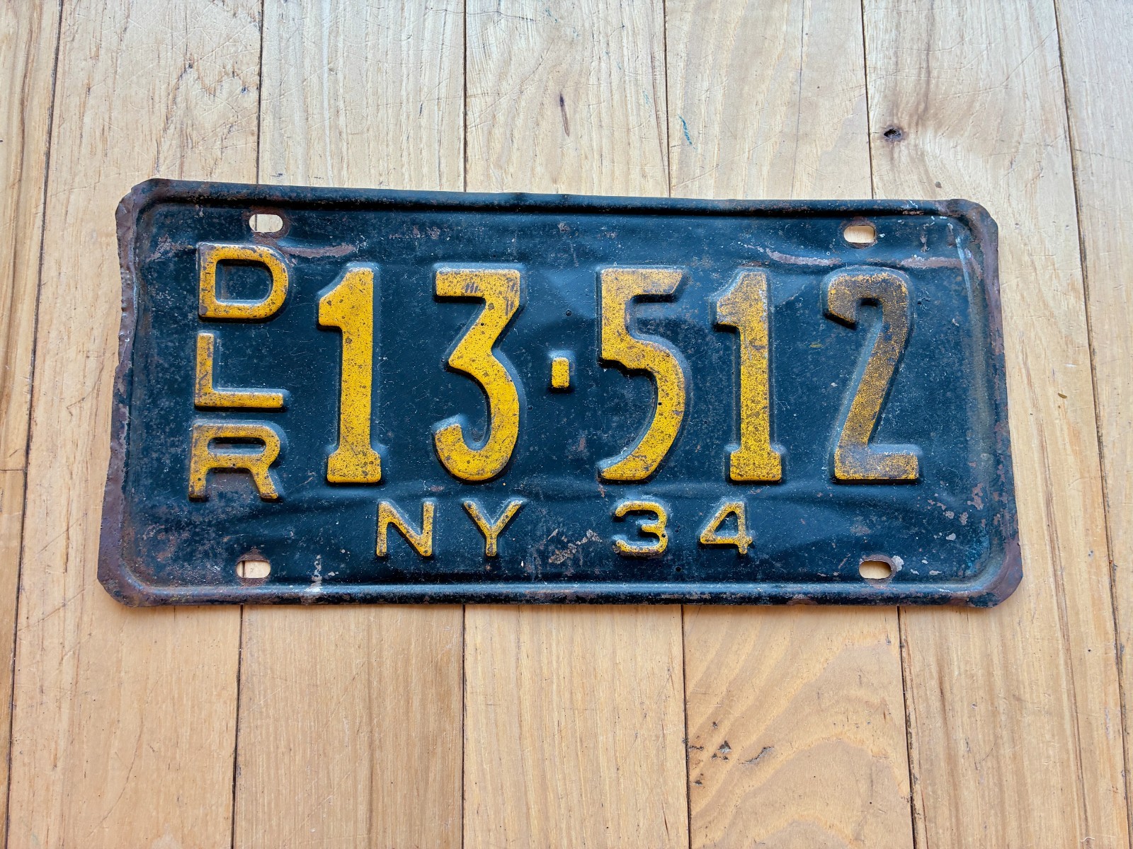 1934 New York Dealer License Plate