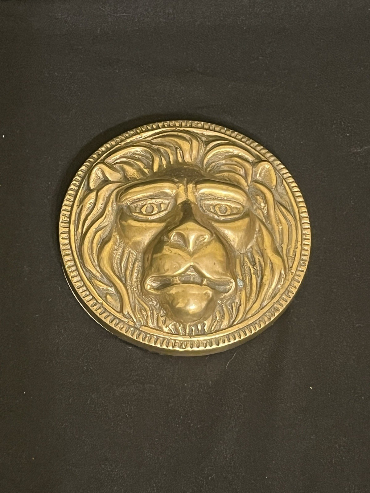 Vintage Solid Brass Lion Head Paperweight Vintage Solid Brass Lion Head Paperweight
