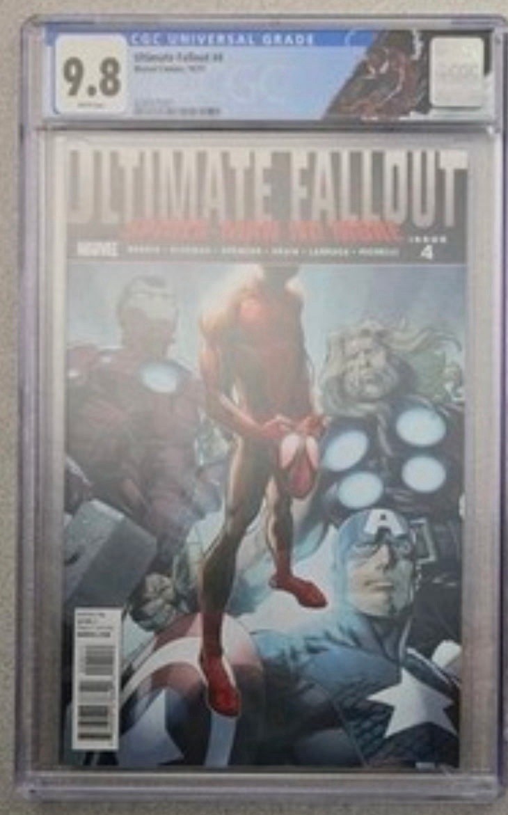 Ultimate Fallout #4 1st Print 1st Appearance Miles Morales CGC 9.8 Custom Label
