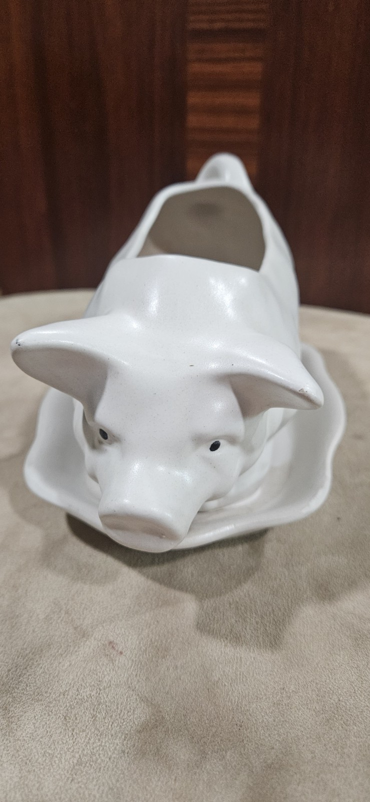 Pig Planter White 8 X 6