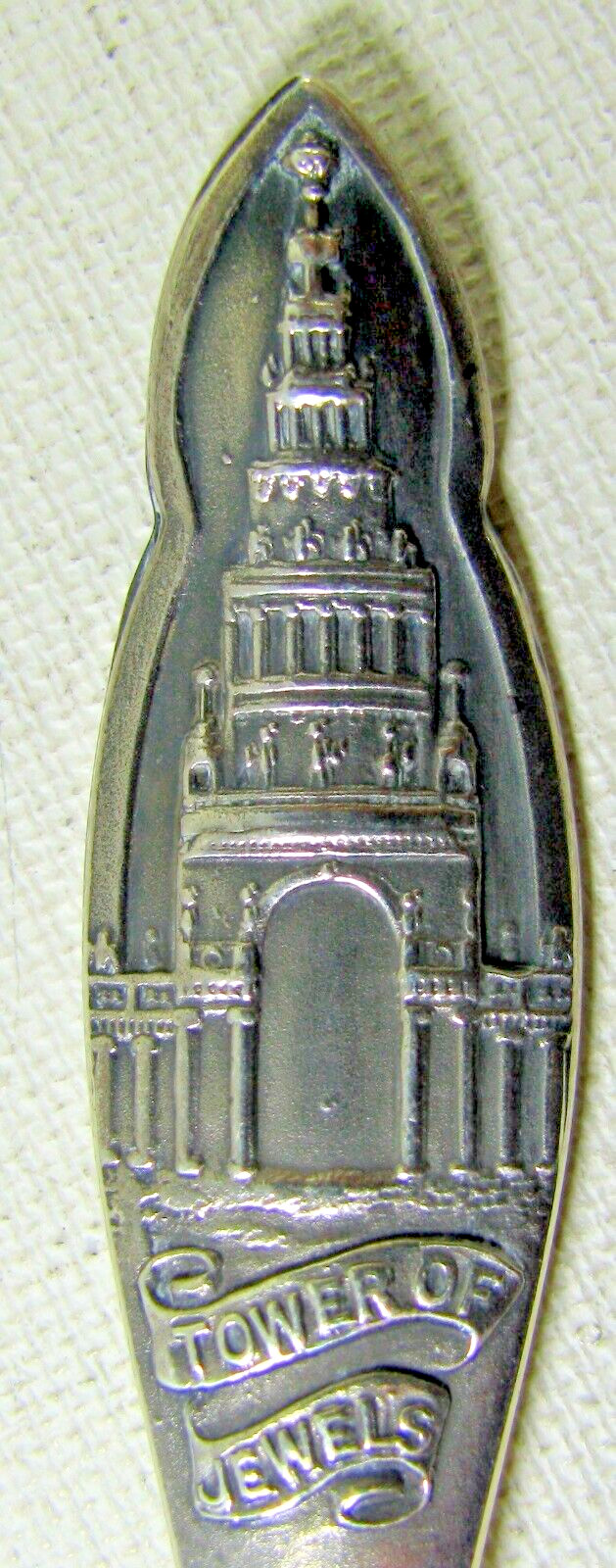 1915 San Francisco Exposition Tower of Jewels Sterling Silver Souvenir Spoon