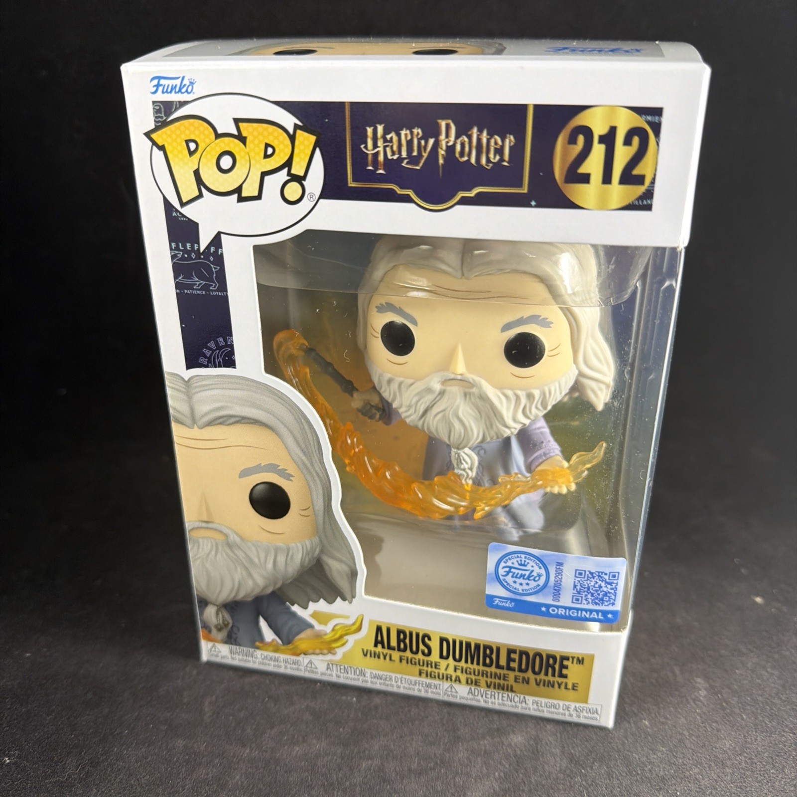 Funko Pop Harry Potter Albus Dumbledore 212 Specialty Exclusive w/Protector