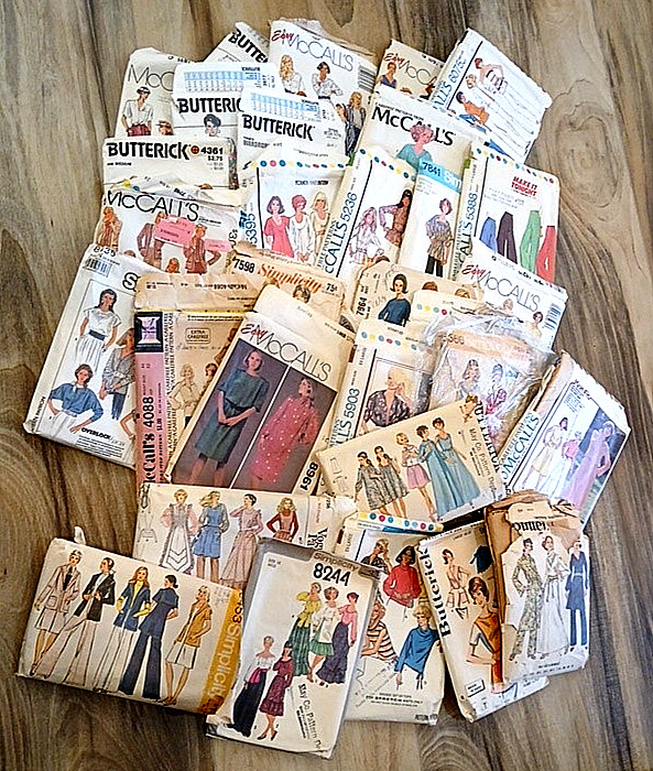 LOT 33 VTG McCalls,Simplicity, Butterick,Vogue Misses Sewing Patterns
