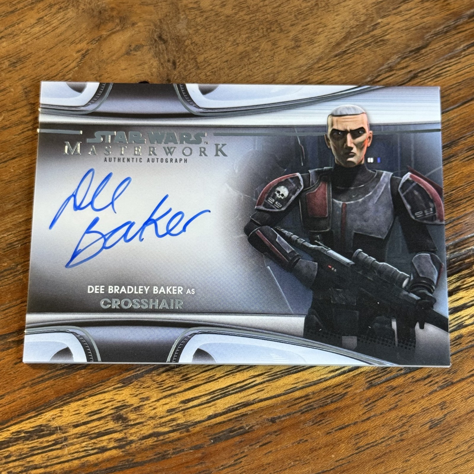 Dee Bradley Baker Crosshair 2021 Topps Star Wars Masterwork AUTO Card #MWA-DBC Dee Bradley Baker Crosshair 2021 Topps Star Wars Masterwork AUTO Card #MWA-DBC