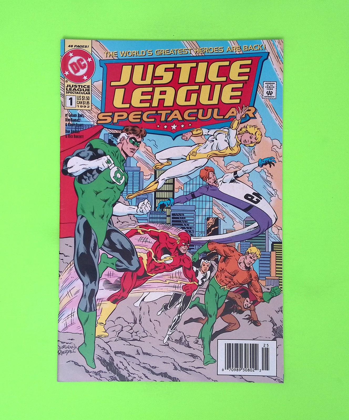 Justice League Spectacular #1 One-Shot 1992 DC Comics 1st App B69-100 Justice League Spectacular #1 One-Shot 1992 DC Comics 1st App B69-100