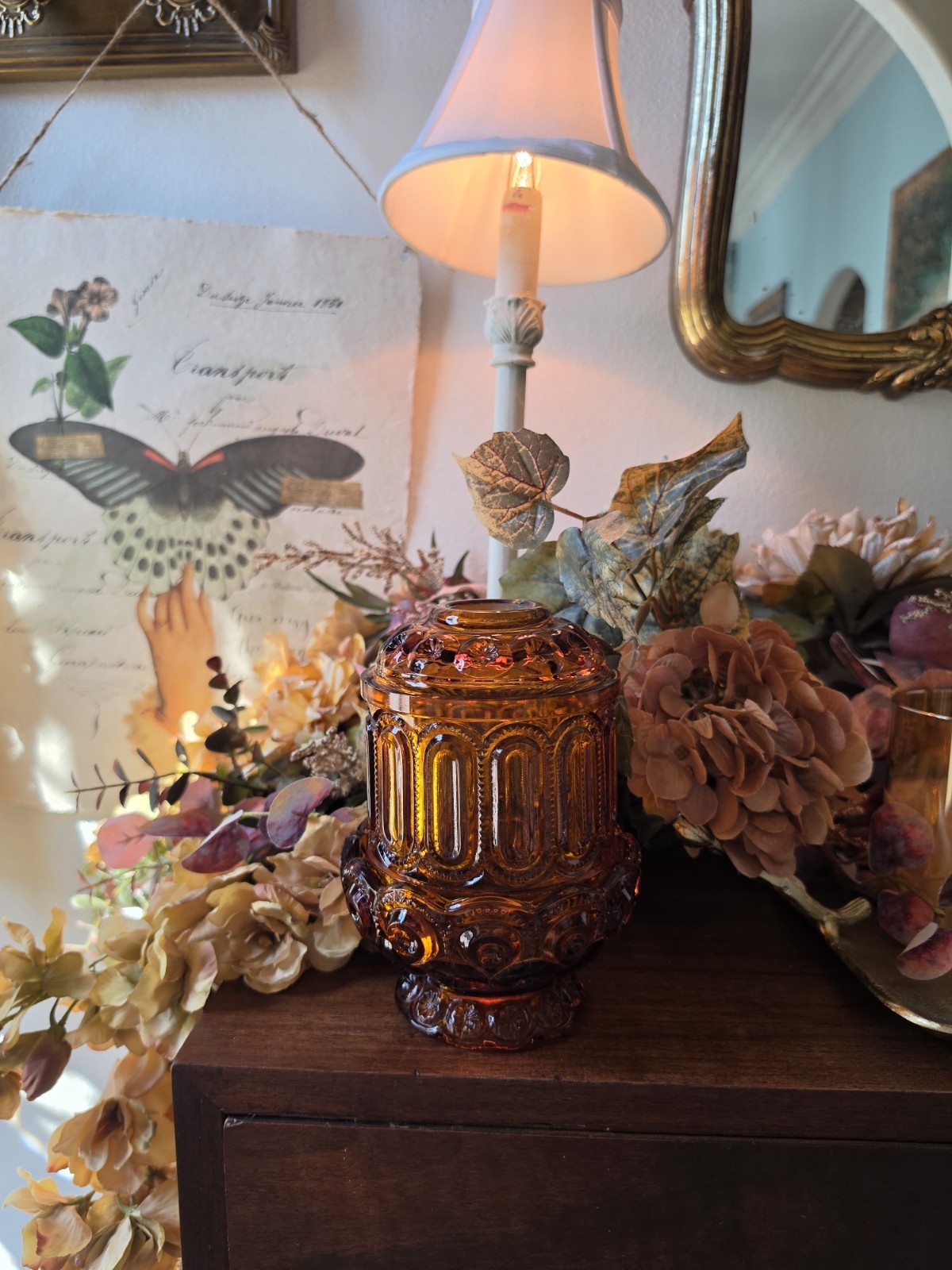 Le Smith Moon And Stars Fairy Lamp 2 Piece Amber (READ)