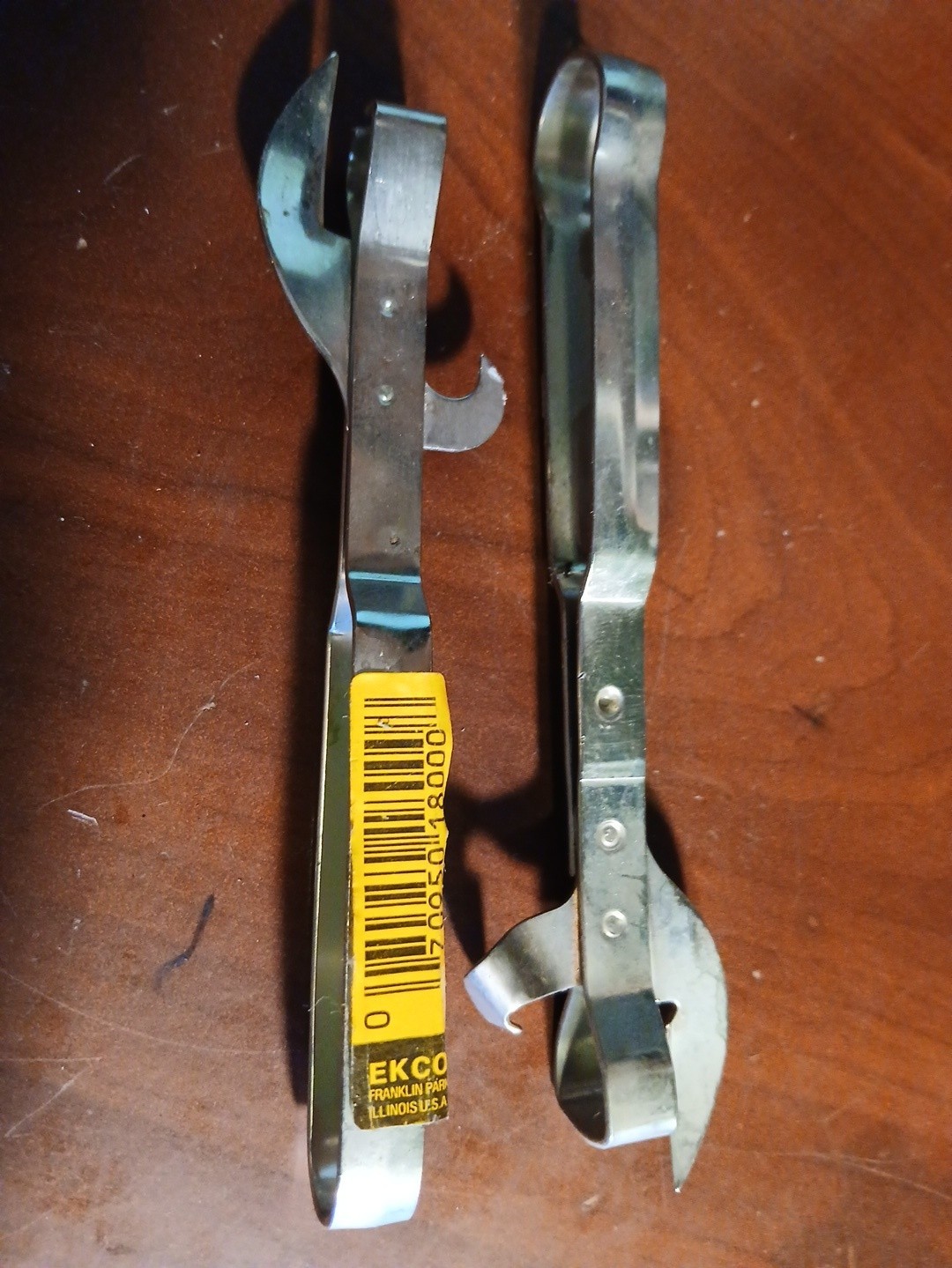 2 NOS Vintage EKCO USA stainless Steel  EKCO Can Opener (Some Corrosion) But NOS