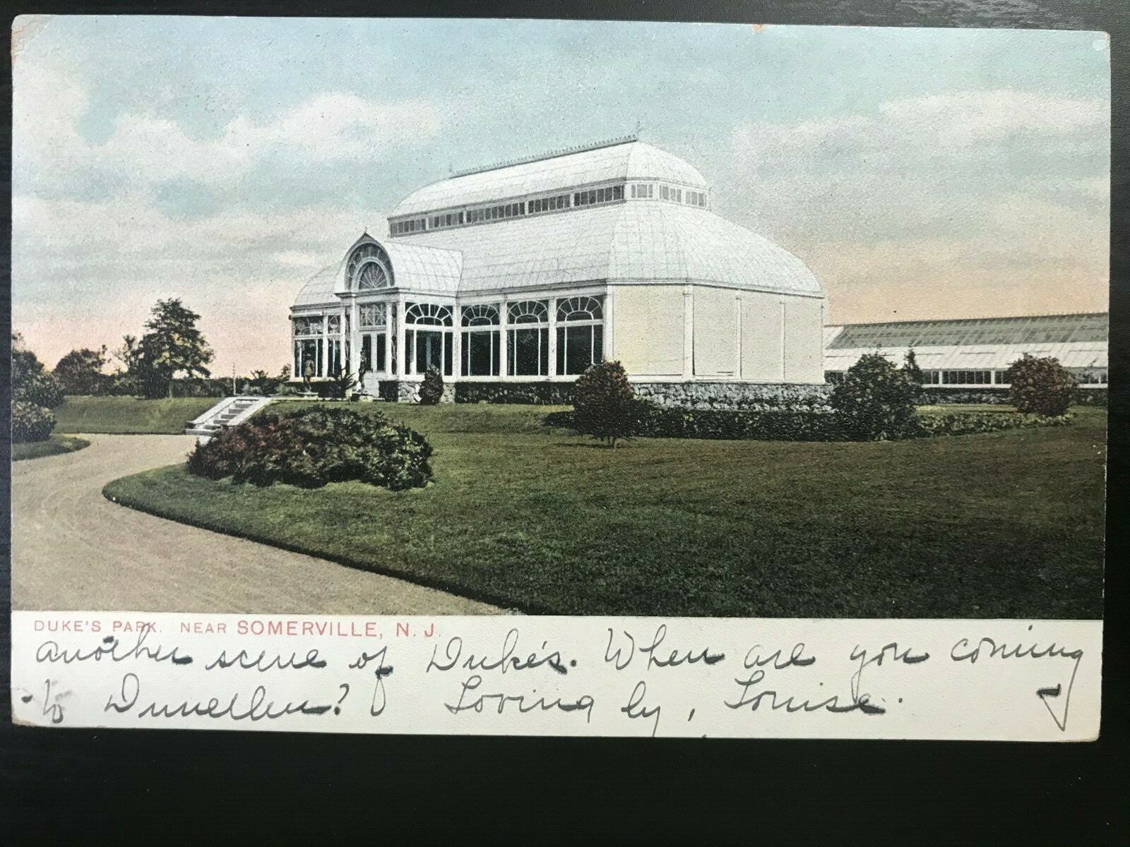 Vintage Postcard 1907 Duke\'s Park Somerville New Jersey