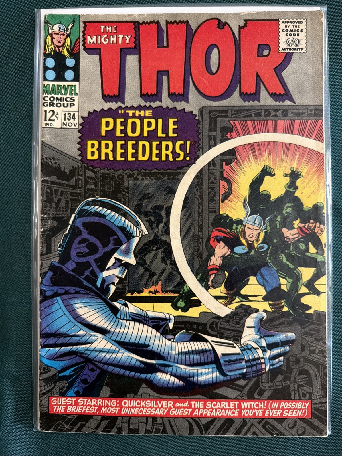 The Mighty Thor #134 1st App. High Evolutionary Marvel Comics 1966 Vintage The Mighty Thor #134 1st App. High Evolutionary Marvel Comics 1966 Vintage
