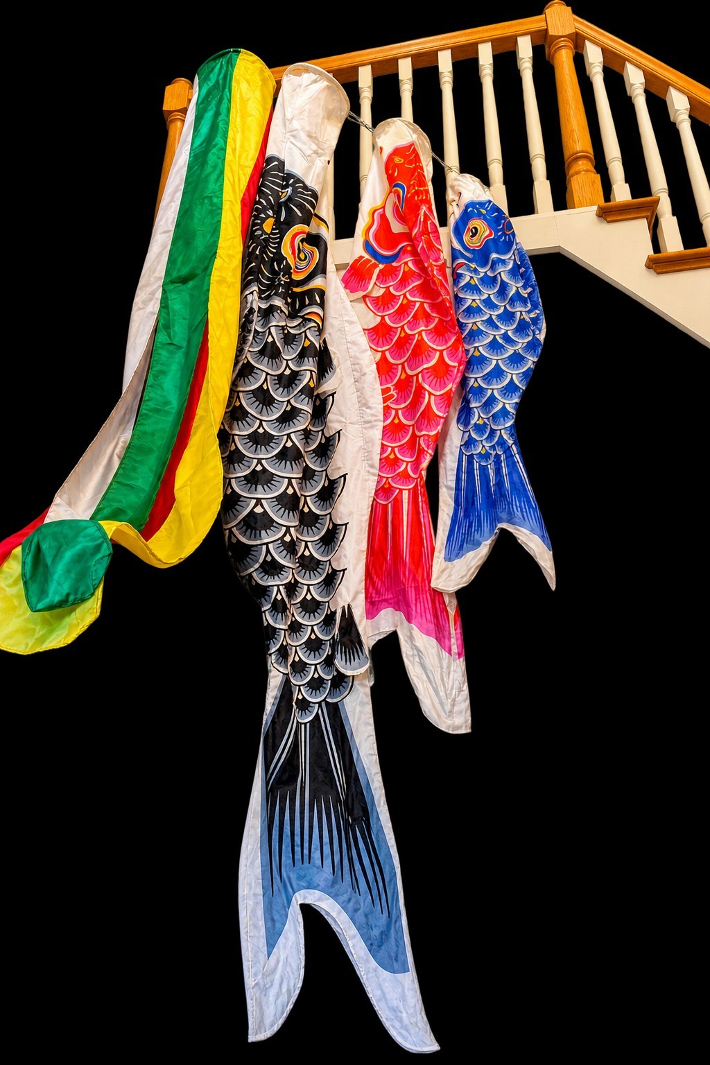 Vintage Japanese Tohkyoku Subaru Koinobori 3m Carp Streamer Toray Amic Boxed