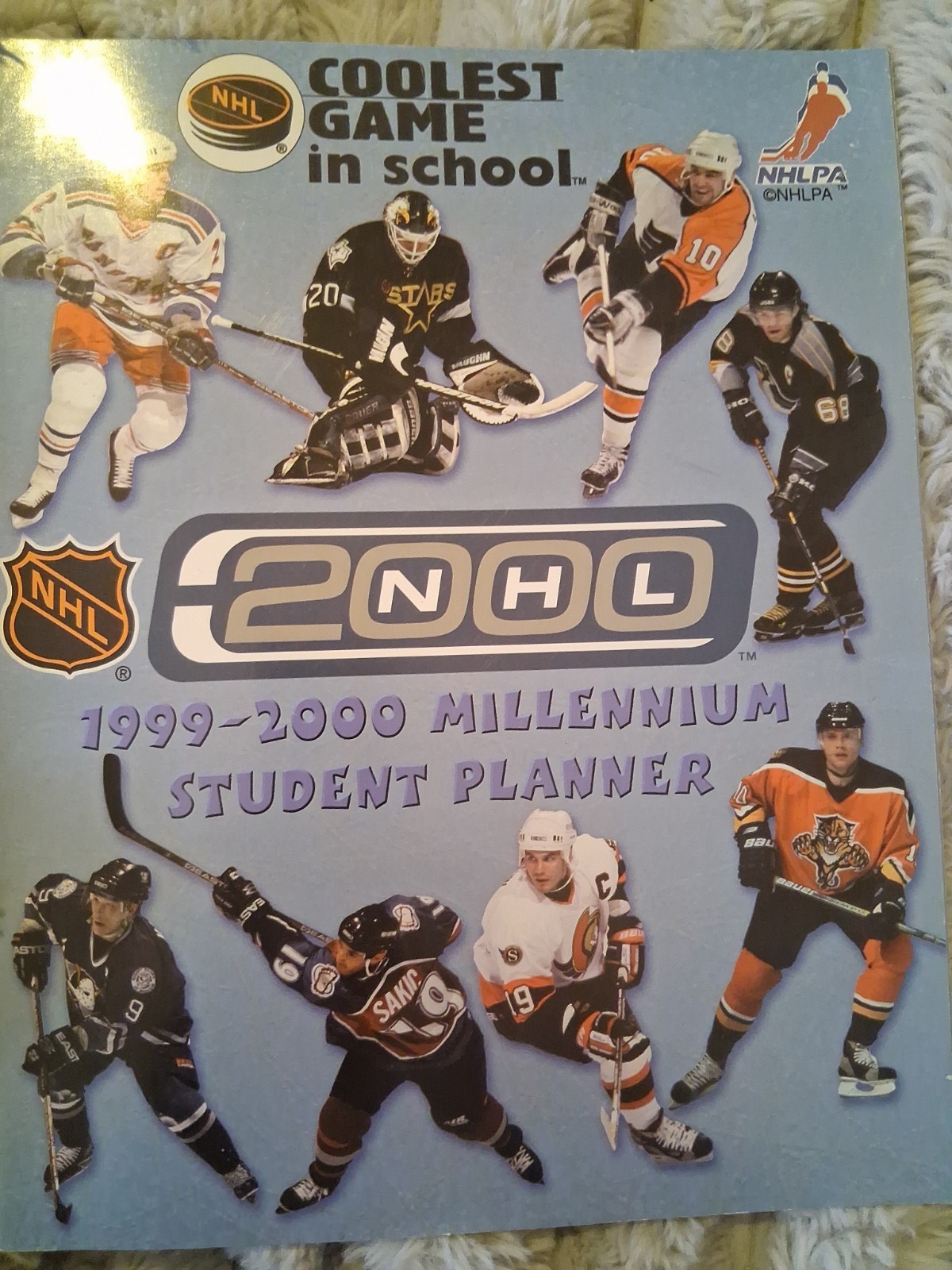 This is a vintage 1999-2000 NHL Millennium Student Planner