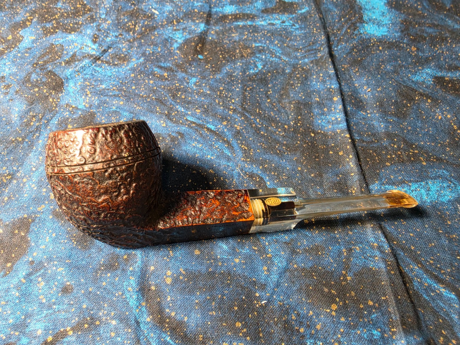 Vintage GBD Prehistoric 269 Bulldog Perspex Estate Smoking Pipe
