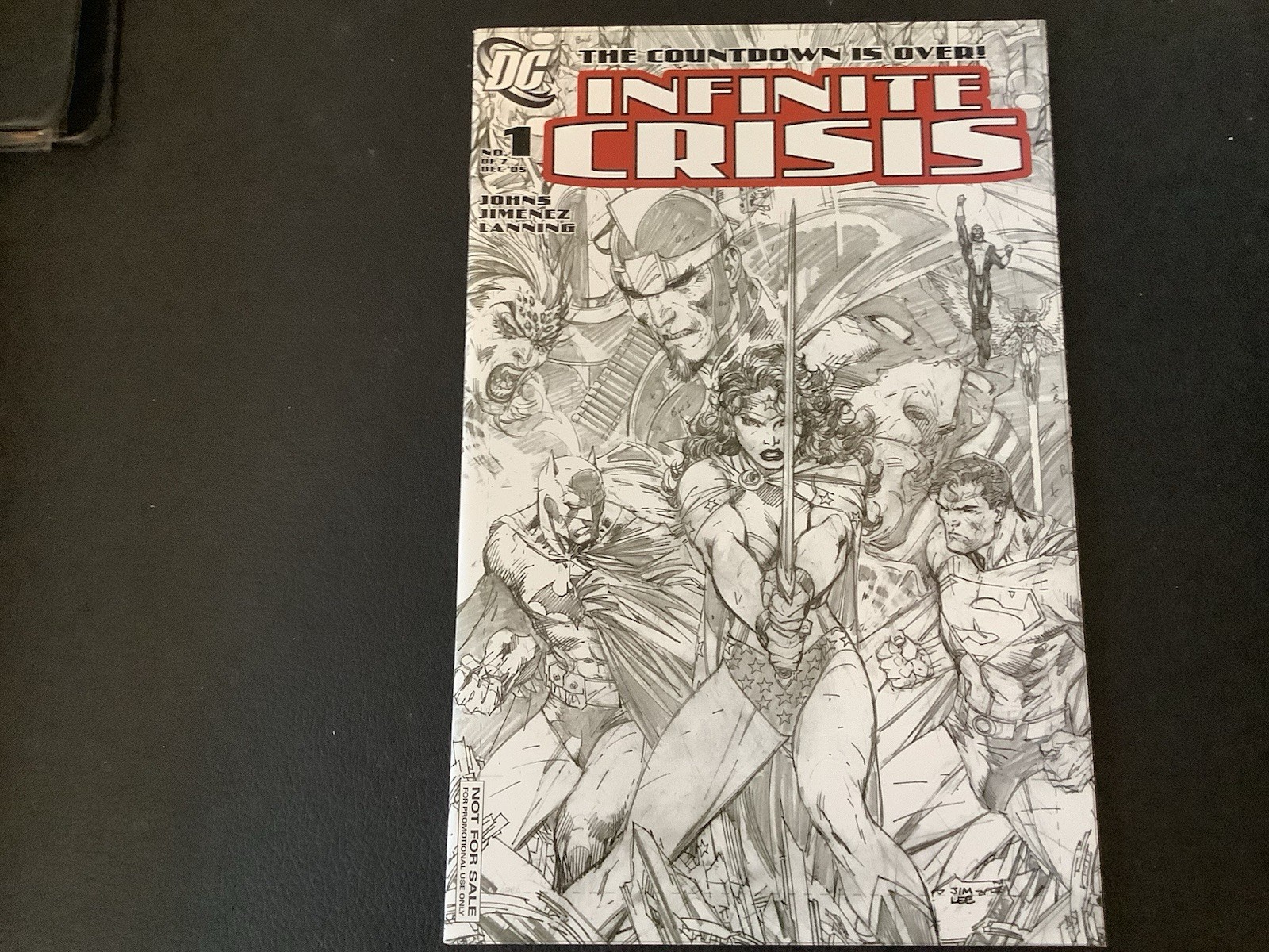 Infinite Crisis#1 R.I. Promotional; Jim Lee Sketch Cvr. Variant 2005 NM