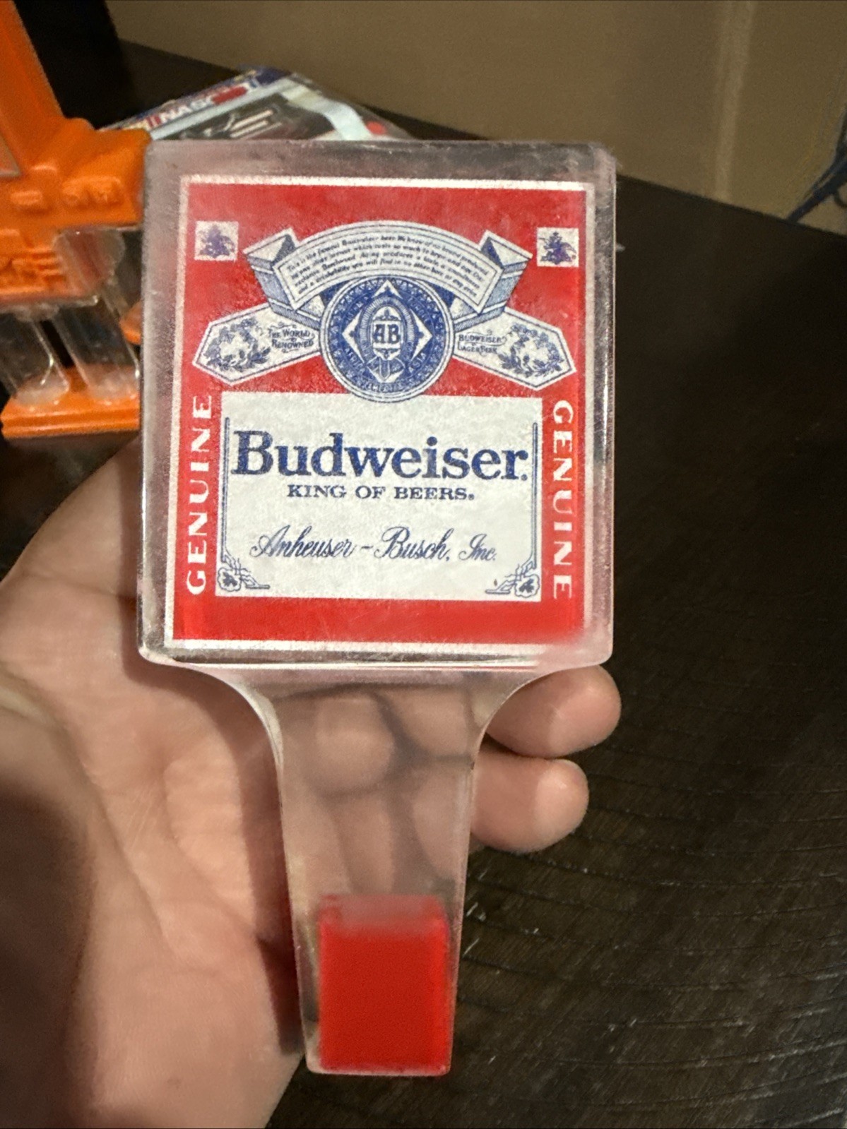 Acrylic Budweiser Beer Tap Handle Marker Tapper Keg Pull Bar Acrylic Budweiser Beer Tap Handle Marker Tapper Keg Pull Bar