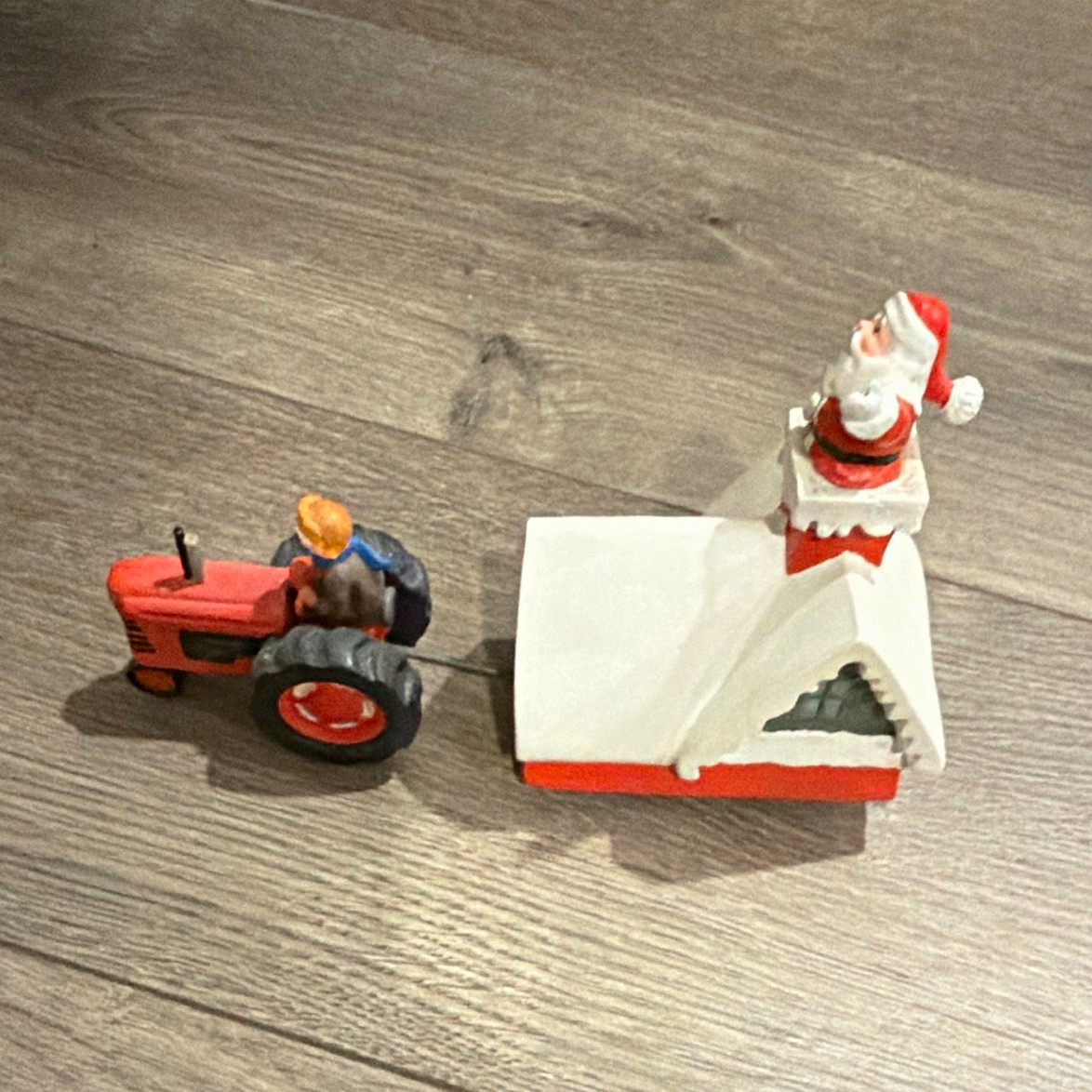 Department 56 A Christmas Story Santa on House w/ Tractor Resin Figurine NO BOX
