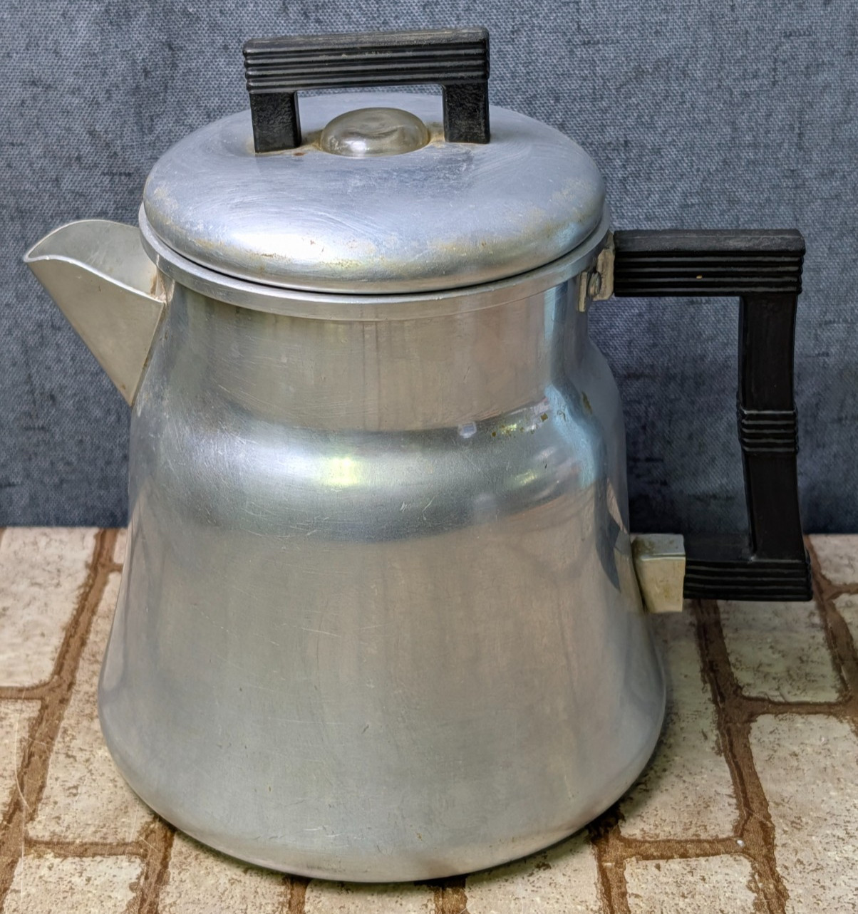 Vintage Wear-Ever TACU Aluminum Coffee Maker Percolator Pot 8 Cups No.3008 USA