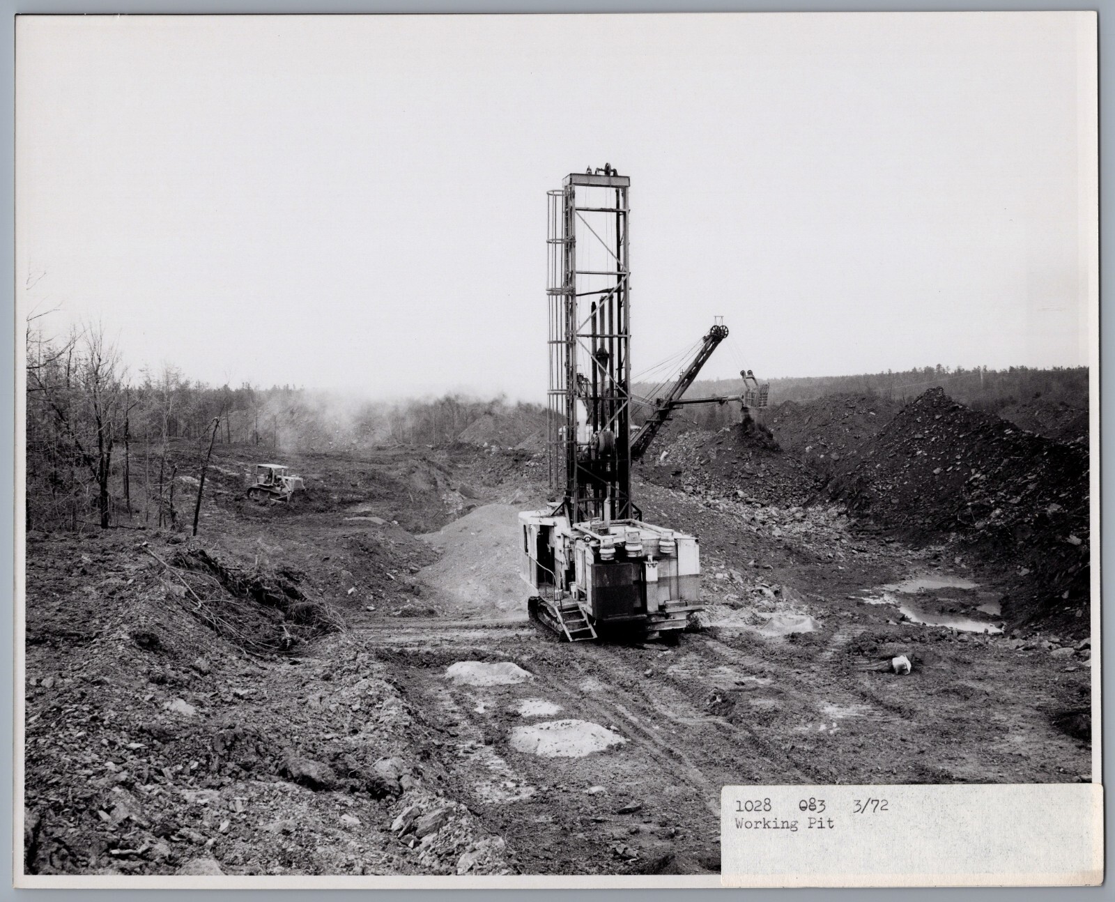 1972 Peabody Coal Company Tiger Mine Alabama 8x10 Photo Pit Machinery 7346
