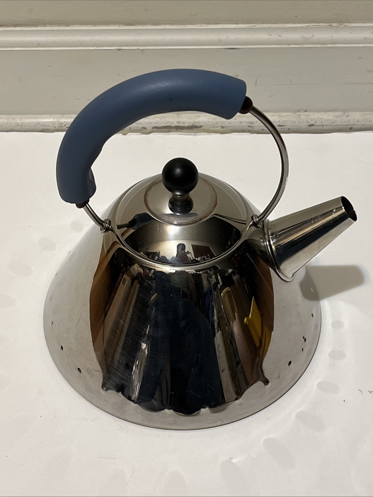 Vintage Alessi Tea Kettle By Michael Graves. 18/10 Stainless Steel. No Whistle.