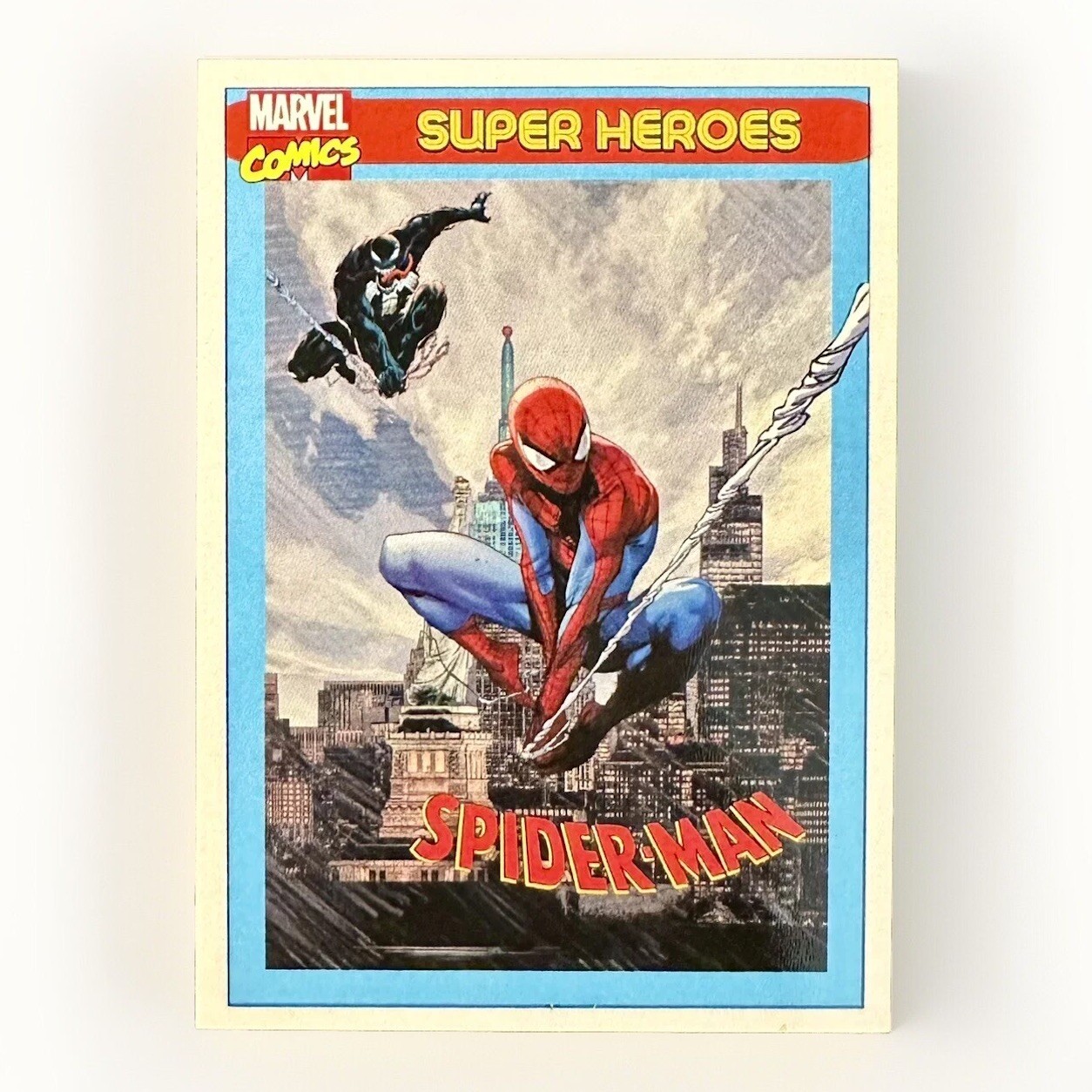 SPIDER-MAN Retro 90s Super Heroes Artist Print Premium Comic Art Promo Card