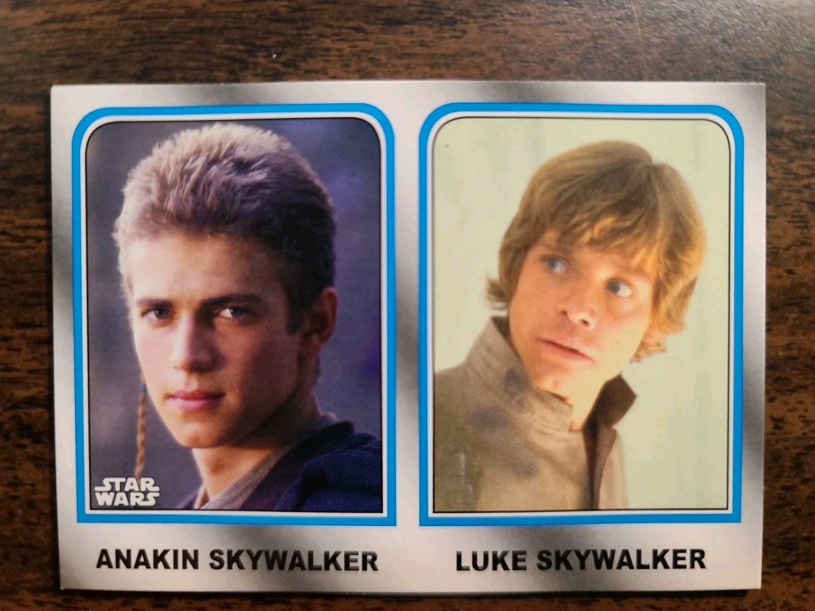 2015 Topps Star Wars Family Legacy FL-2 Anakin & Luke Skywalker glossy red