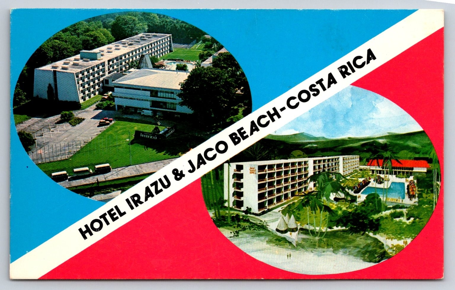 Hotel Irazu San José & Jaco Beach Costa Rica Vintage Chrome Postcard