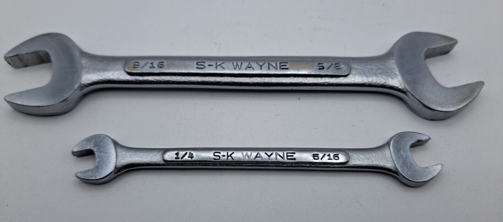 Vintage S-K Wayne O-Series O-1820 & O-810 Open End Wrenches - Made in USA