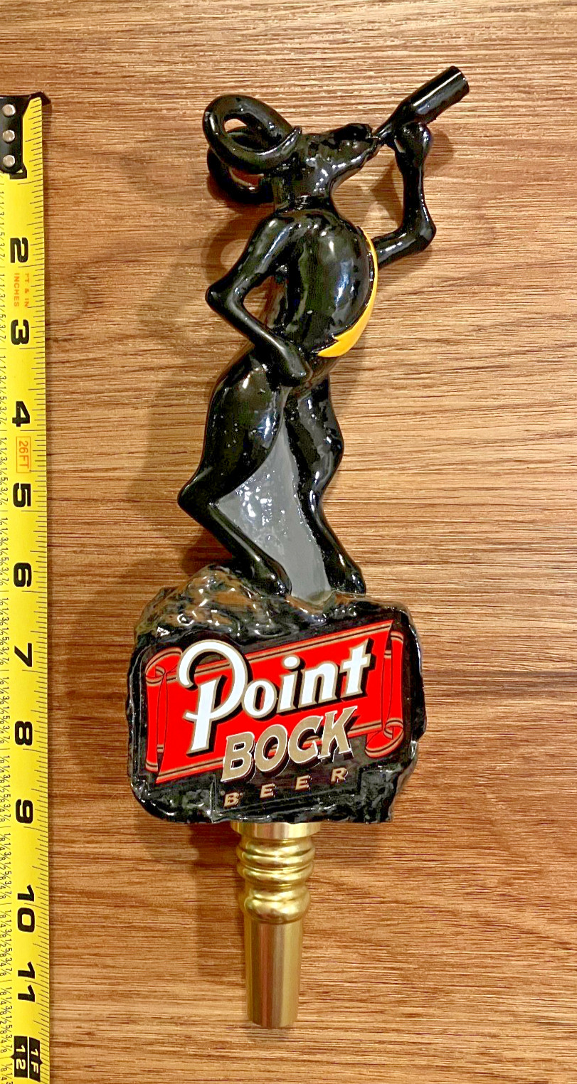 Stevens Point Beer Tap Handle Knob Top Draft Kegerator Bar Goat Ram Point Bock