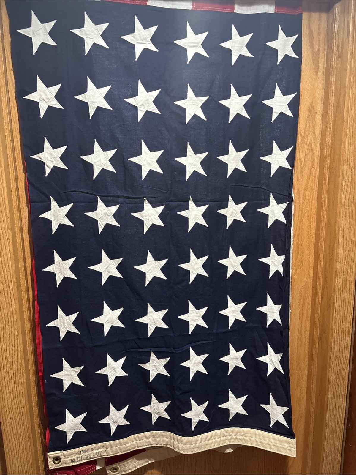 Vintage Valley Forge 48 Star American Flag WWII Era 5 x 9 Cotton USA Sewn Vintage Valley Forge 48 Star American Flag WWII Era 5 x 9 Cotton USA Sewn