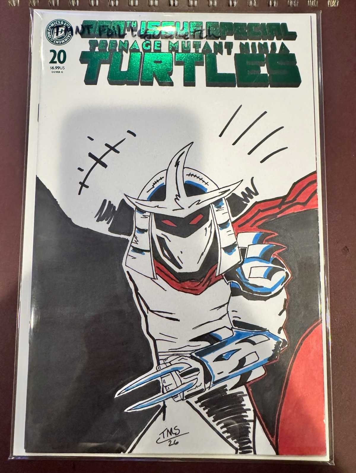 TMNT Original Art Mirage Studio Eastman Homage Classic Shredder 1/1