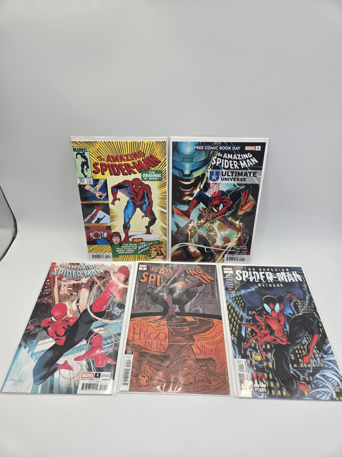 The Amazing Spider-Man & The Spectacular Spider-Men Lot of 5 B8