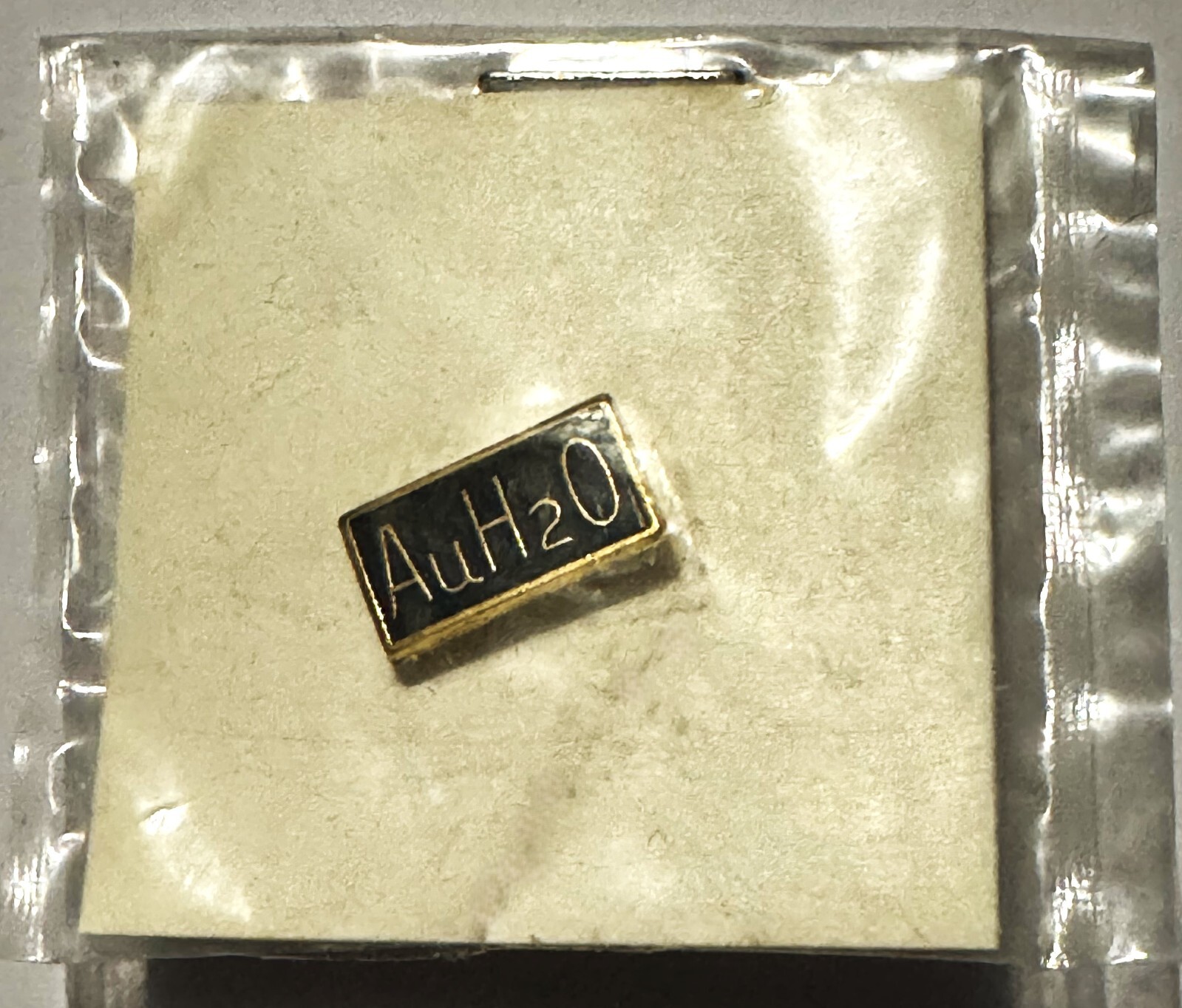 Vintage 🧪 AuH2O Barry Goldwater Campaign Pin - NOS Factory Sealed 1964 Election