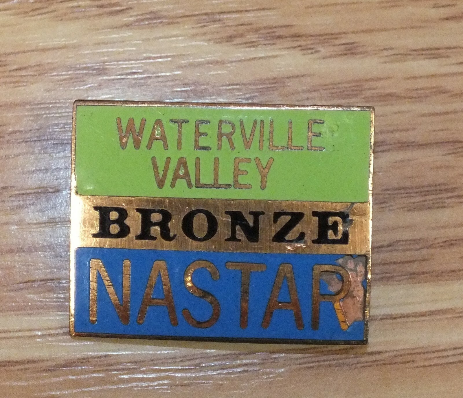 Vintage Waterville Valley Bronze NASTAR Collectible Lapel Pin 
