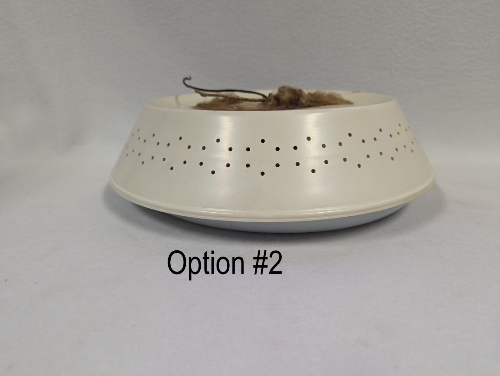 Vtg MCM Atomic Age Galaxy Saucer Flush Ceiling Milk Glass Star Side Holes 13.75 Vtg MCM Atomic Age Galaxy Saucer Flush Ceiling Milk Glass Star Side Holes 13.75