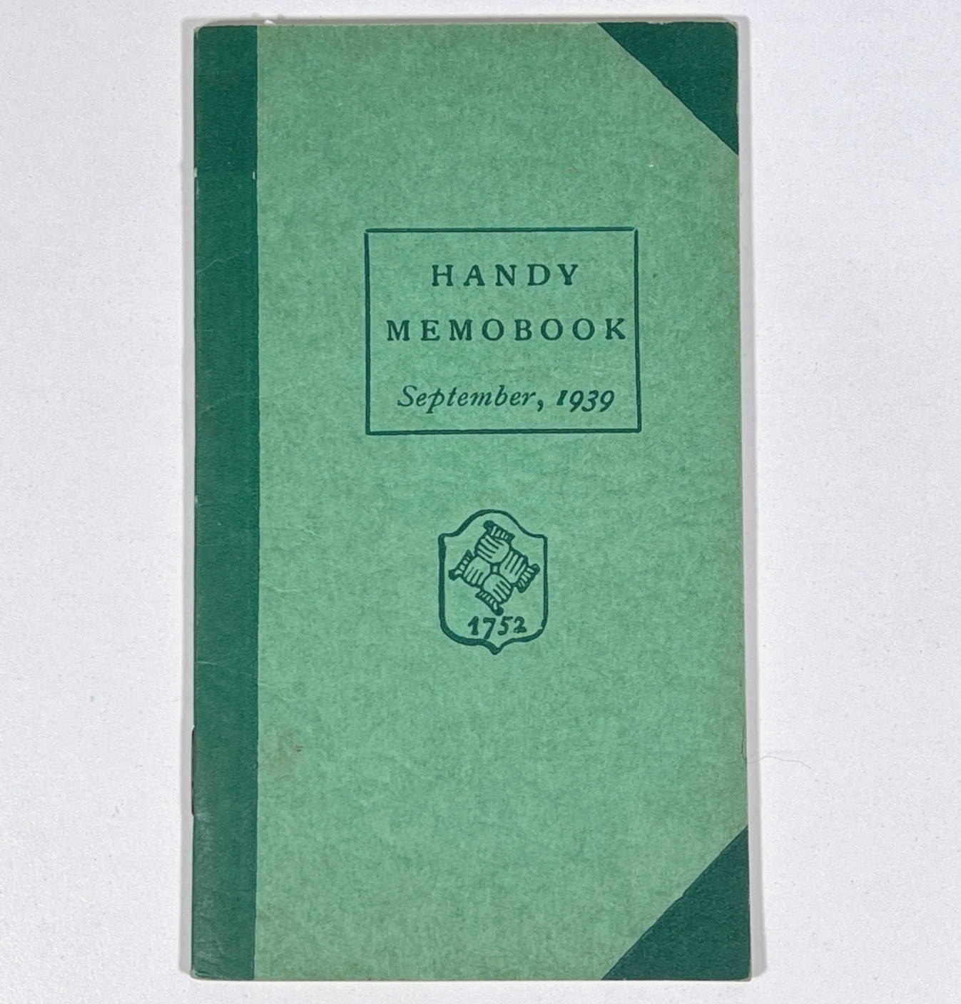 Vintage 1939 Philadelphia Contributionship Fire Insurance Handy Memobook Booklet
