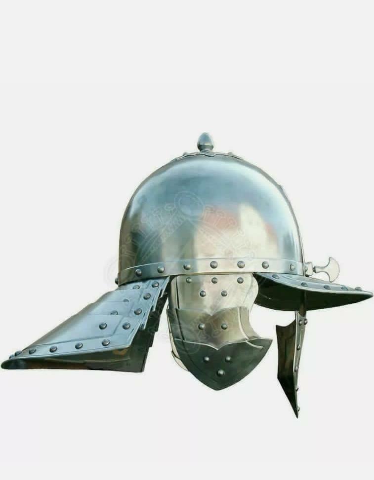 Antique Medieval Warrior Winged Viking Helmet Steel Armor w/ Leather Liner Cospl