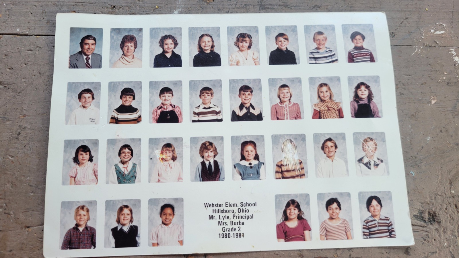 VINTAGE 1980-1981 HILLSBORO OHIO 2ND GRADE CLASS PHOTO WEBSTER ELEMENTARY SCHOOL VINTAGE 1980-1981 HILLSBORO OHIO 2ND GRADE CLASS PHOTO WEBSTER ELEMENTARY SCHOOL