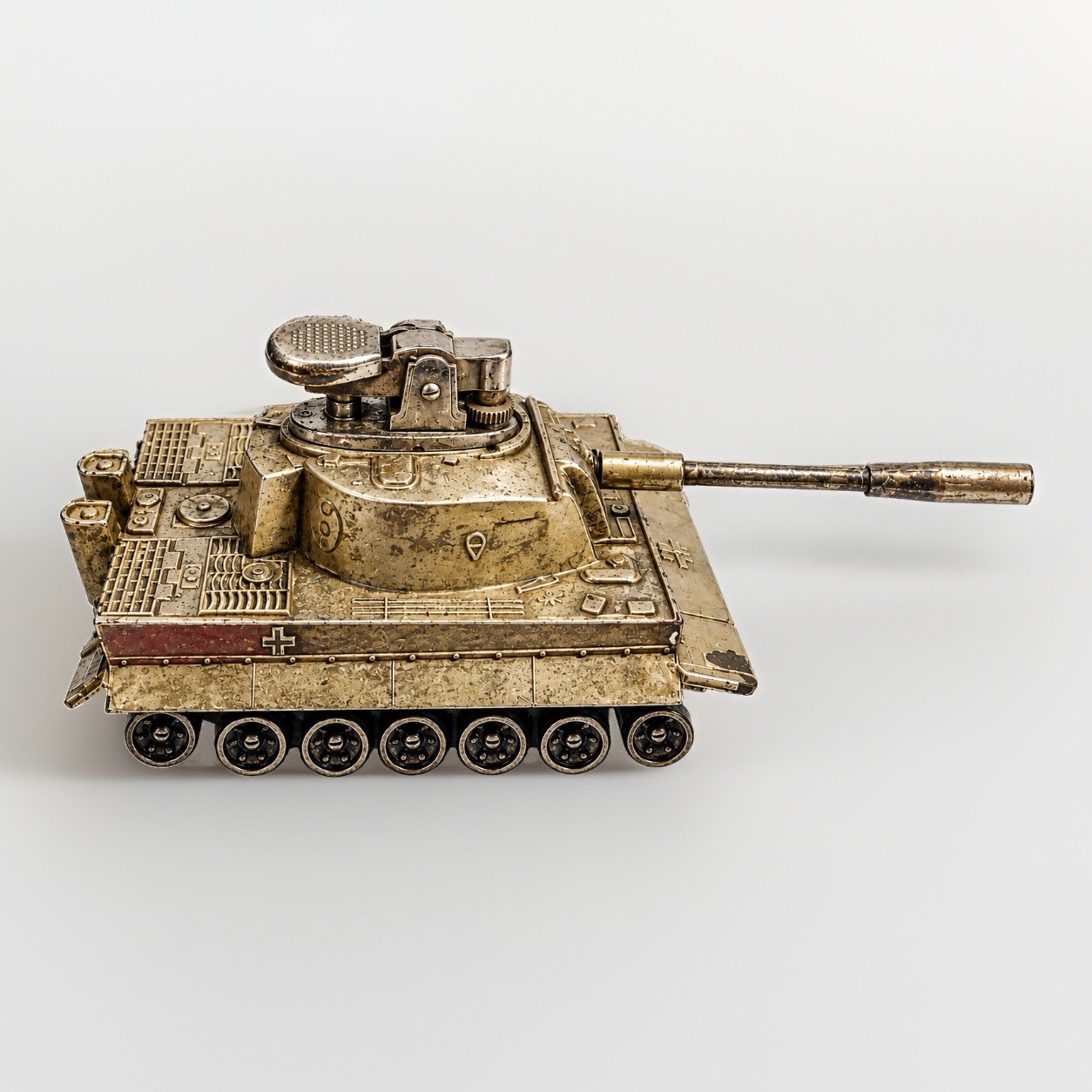 Keiwa Tiger Tank Vintage Table Lighter Japan Military Novelty Parts/Repair