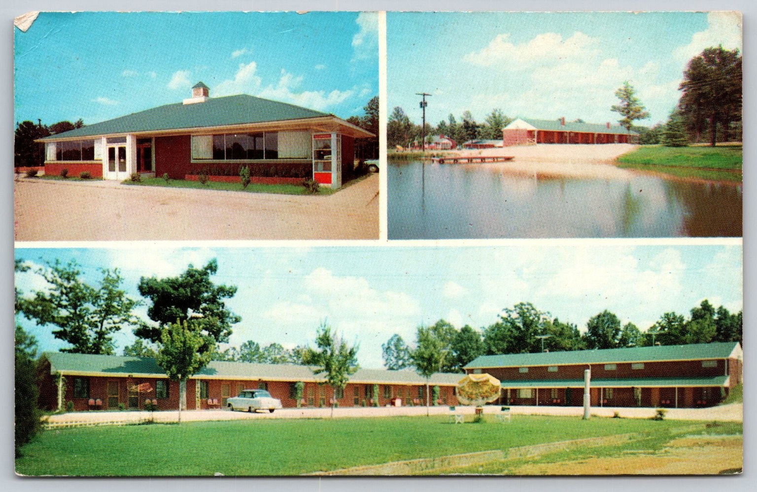 Blake's Motel Restaurant Candor NC Vintage Postcard Dexter Press AA877