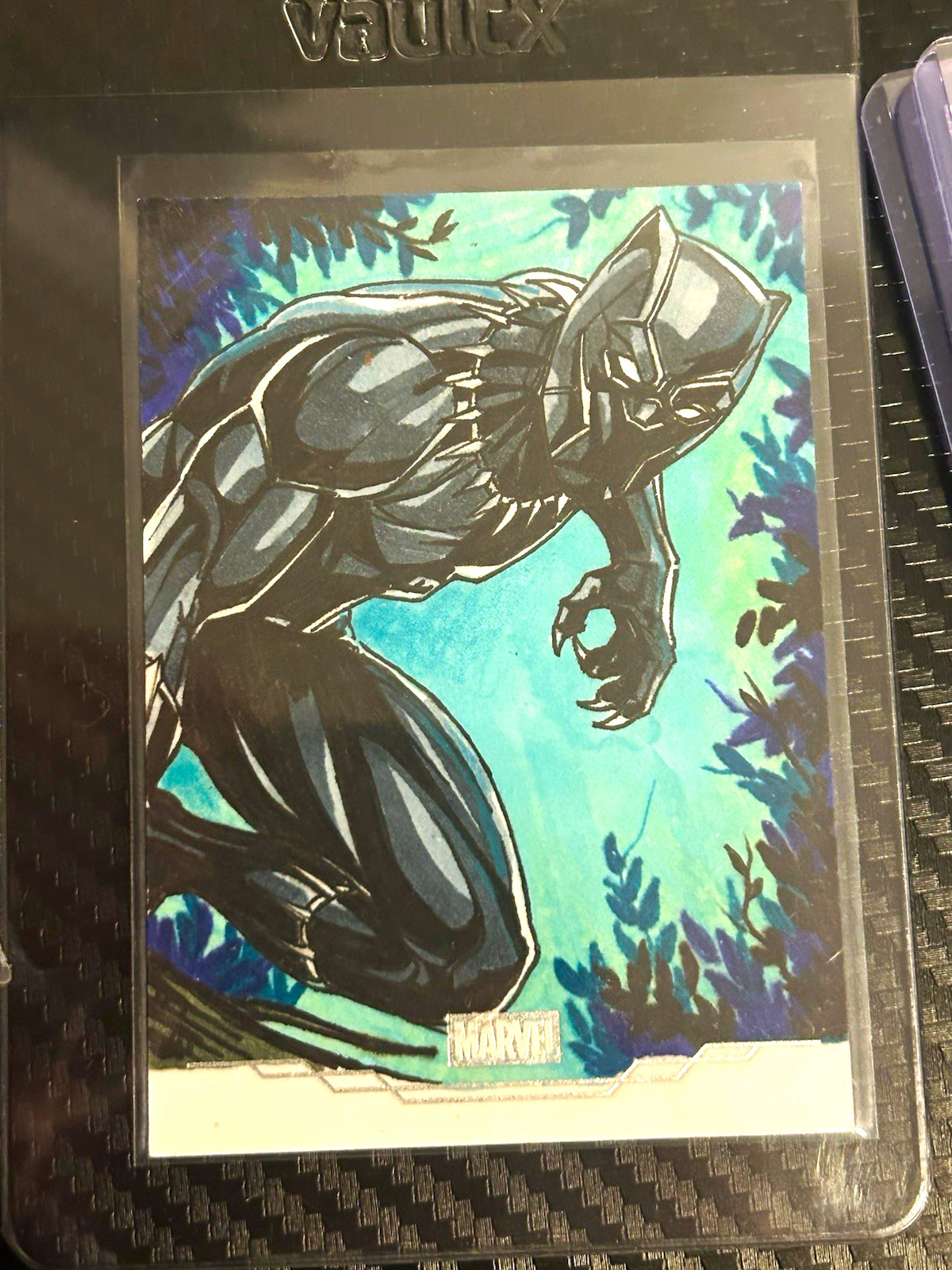 Topps 2025 Marvel Black Panther Sketch Hard Signed Franklin Teixeira 1/1