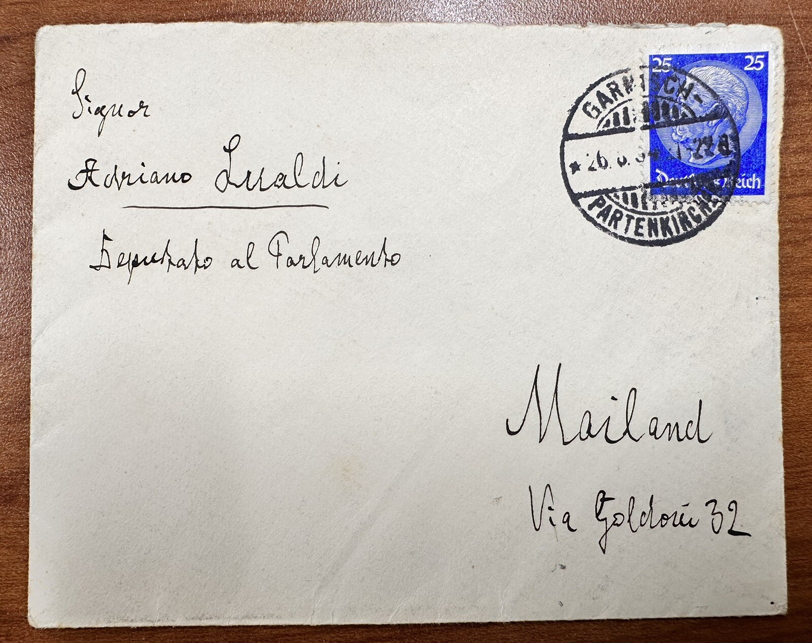 Richard Strauss Handwritten Addressed Envelope Signed c.1936